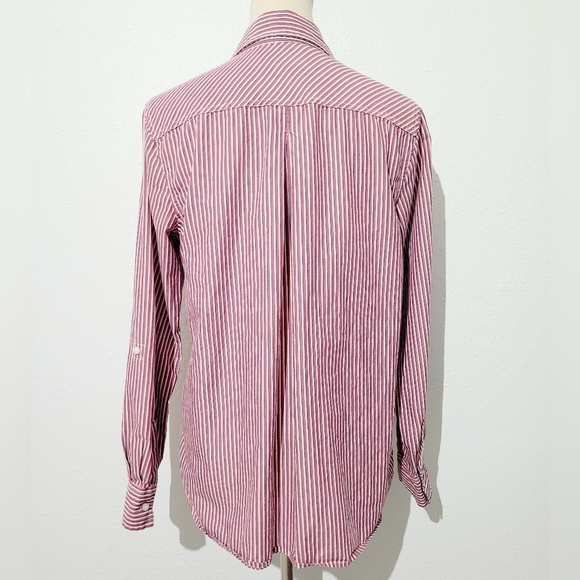 Tommy Hilfiger Women's Striped 100% Cotton Tunic Shirt Size Large Classic Design - Picture 5 of 11